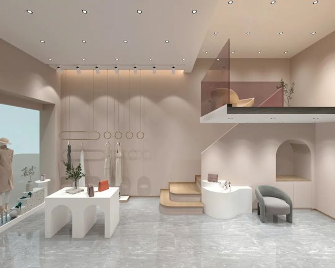 陕西服装店装修施工陕西商铺店面装修设计小型超市施工(图3)